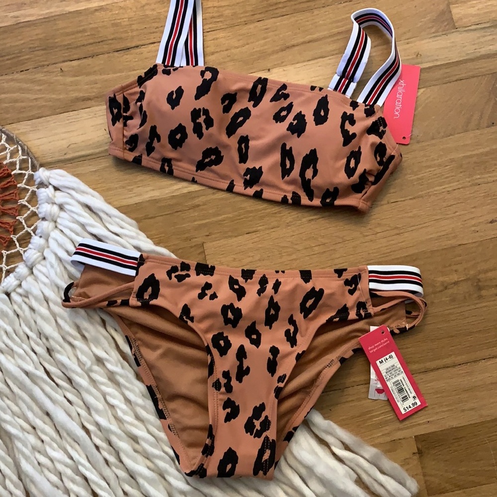 🎈NWT leopard and stripes bikini 👙 - Picture 2 of 5